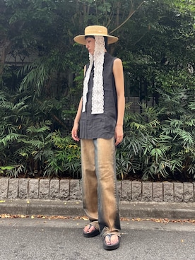 「KIRSH（キルシー）のアイテム」を使った、Rionさん（レディース・163cm）の夏コーディネート