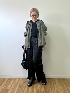 「Bou Jeloud（ブージュルード）のアイテム」を使った、TSUKIさん（レディース・153cm）の秋コーディネート