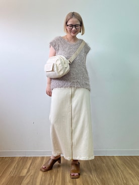 「Bou Jeloud（ブージュルード）のアイテム」を使った、TSUKIさん（レディース・153cm）の秋コーディネート