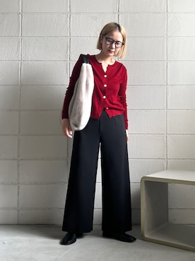 「Bou Jeloud（ブージュルード）のアイテム」を使った、TSUKIさん（レディース・153cm）の秋コーディネート