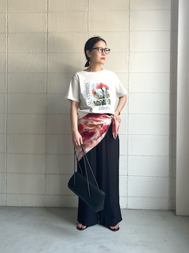 「Bou Jeloud（ブージュルード）のアイテム」を使った、TSUKIさん（レディース・153cm）の夏コーディネート