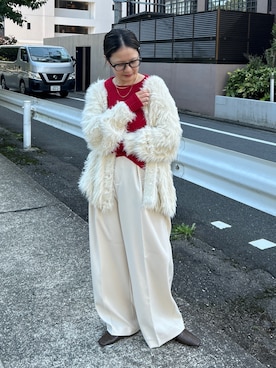 「アイテム（カーディガン/ボレロ、その他）」を使った、TSUKIさん（レディース・153cm）の秋コーディネート