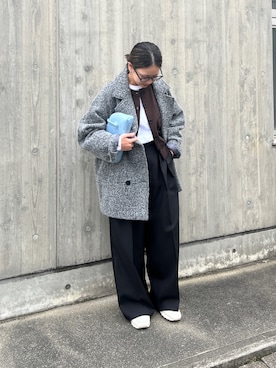 「アイテム（ダウンジャケット/コート）」を使った、TSUKIさん（レディース・153cm）の秋コーディネート