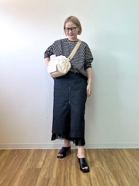 「Bou Jeloud（ブージュルード）のアイテム」を使った、TSUKIさん（レディース・153cm）の秋コーディネート