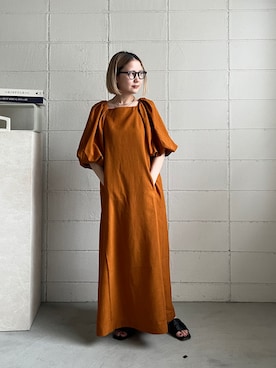 「Bou Jeloud（ブージュルード）のアイテム」を使った、TSUKIさん（レディース・153cm）の夏コーディネート