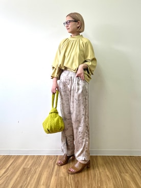 「Bou Jeloud（ブージュルード）のアイテム」を使った、TSUKIさん（レディース・153cm）の秋コーディネート