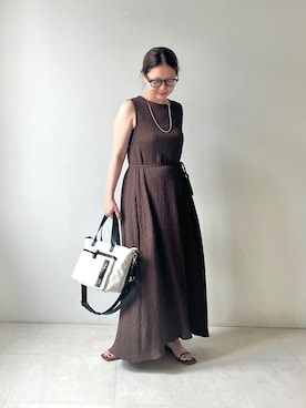 「Bou Jeloud（ブージュルード）のアイテム」を使った、TSUKIさん（レディース・153cm）の夏コーディネート