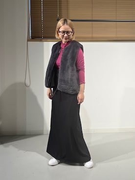 「Bou Jeloud（ブージュルード）のアイテム」を使った、TSUKIさん（レディース・153cm）の秋コーディネート
