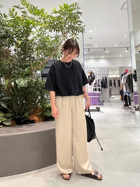 「RODE SKO（ロデスコ）のアイテム」を使った、ikuraさん（レディース・157cm）の夏コーディネート