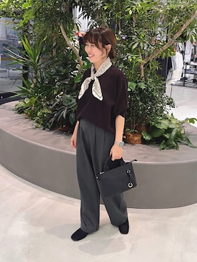 「KBF（ケイビーエフ）のアイテム（その他シューズ）」を使った、ikuraさん（レディース・157cm）の秋コーディネート