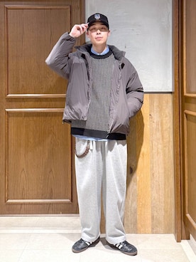 「RAGEBLUE（レイジブルー）のアイテム（パンツ）」を使った、manamu さん（メンズ・186cm）の秋コーディネート