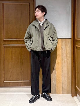 「RAGEBLUE」｜「アイテム（ジャケット/アウター）」を使った、manamu さん（メンズ・186cm）の冬コーディネート