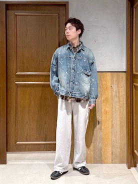 「RAGEBLUE（レイジブルー）のアイテム（ジャケット/アウター）」を使った、manamu さん（メンズ・186cm）の秋コーディネート