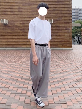 「Burner（バーナー）のアイテム（アクセサリー）」を使った、manamu さん（メンズ・186cm）の夏コーディネート