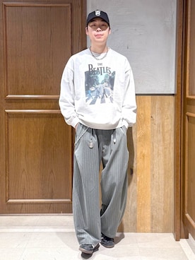 「きれいめ」｜manamu さん（メンズ・186cm）の冬コーディネート