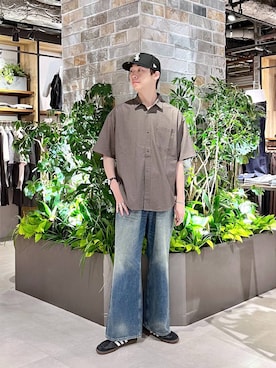 「アイテム（パンツ）」を使った、manamu さん（メンズ・186cm）の夏コーディネート