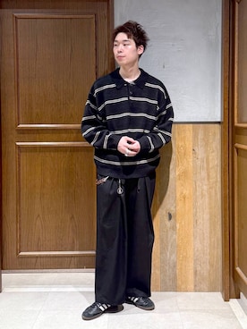「アイテム（キーホルダー）」を使った、manamu さん（メンズ・186cm）の秋コーディネート