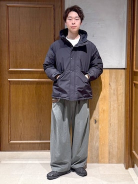 「きれいめ」｜manamu さん（メンズ・186cm）の冬コーディネート