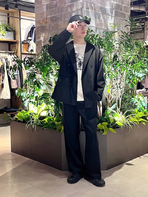 セール】TRストレッチ/バギーワイドパンツ/スラックス（スラックス