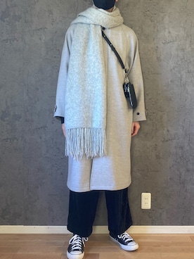 「epnok（エプノック）のアイテム（バッグ）」を使った、manamu さん（メンズ・186cm）の冬コーディネート