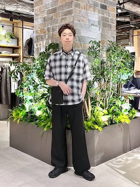 「SALOMON（サロモン）の【SALOMON/サロモン】XA PRO 3D V9G/スニーカー（スニーカー）」を使った、manamu さん（メンズ・186cm）の夏コーディネート
