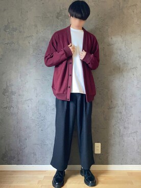 「秋トレンド2021」｜「アイテム（雑貨/ホビー）」を使った、manamu さん（メンズ・186cm）の秋コーディネート