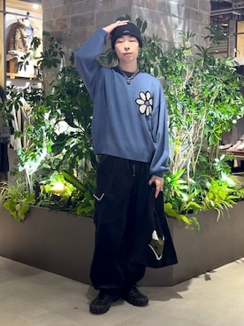 「RAGEBLUE（レイジブルー）のアイテム（トートバッグ）」を使った、manamu さん（メンズ・186cm）の秋コーディネート