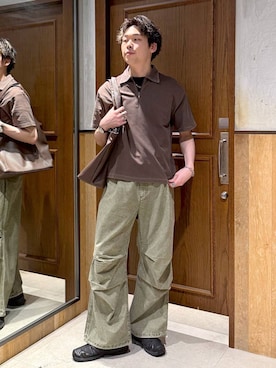 「RAGEBLUE（レイジブルー）のアイテム（トップス）」を使った、manamu さん（メンズ・186cm）の春コーディネート