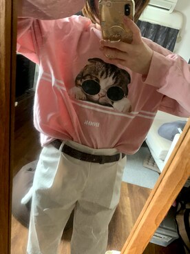 「HOOK（フック）のアイテム（トップス）」を使った、moimoizさん（レディース・158cm）の春コーディネート