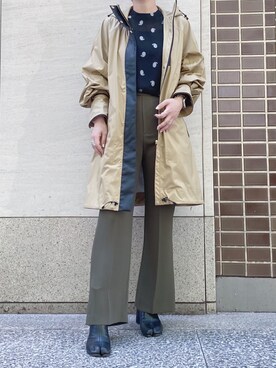 モッズコート ベージュ系 を使った 足袋ブーツ の人気ファッションコーディネート Wear