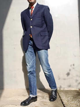 「rag & bone（ラグアンドボーン）のアイテム（パンツ）」を使った、Patoさん（メンズ・166cm）の秋コーディネート