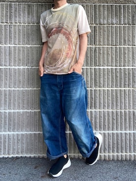 「ZARA（ザラ）のアイテム（スリッポン）」を使った、Patoさん（メンズ・165cm）の夏コーディネート
