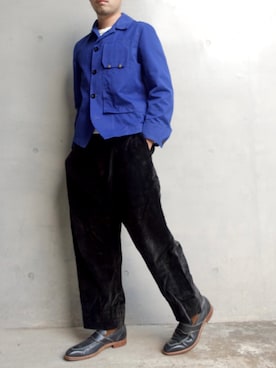 「ASEEDONCLOUD（アシードンクラウド）のアイテム（ブルゾン）」を使った、Patoさん（メンズ・166cm）の秋コーディネート