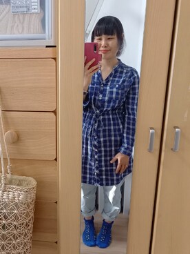 「アイテム（フレグランス、イエロー系）」を使った、Tamaさん（レディース・152cm）の秋コーディネート