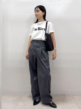 「アイテム（チノパンツ）」を使った、ののさん（レディース・151cm・20代）の夏コーディネート
