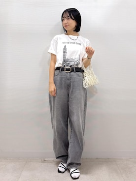 「アイテム（ハンドバッグ）」を使った、ののさん（レディース・151cm・20代）の夏コーディネート