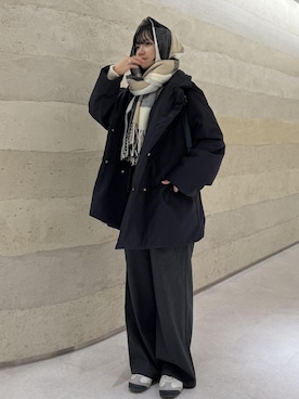 「アイテム（ダウンジャケット/コート）」を使った、ののさん（レディース・151cm・20代）の秋コーディネート