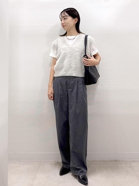 「アイテム（チノパンツ）」を使った、ののさん（レディース・151cm・20代）の夏コーディネート