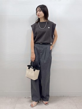 「アイテム（チノパンツ）」を使った、ののさん（レディース・151cm・20代）の夏コーディネート