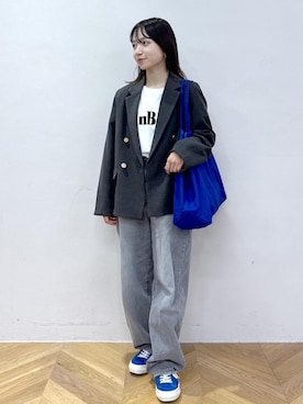 「パンツスタイル」｜「アイテム（ジャケット/アウター）」を使った、ののさん（レディース・151cm）の夏コーディネート