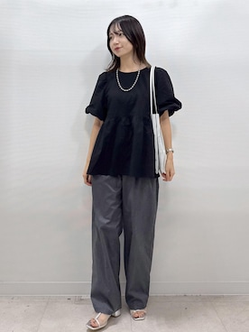 「アイテム（チノパンツ）」を使った、ののさん（レディース・151cm・20代）の夏コーディネート