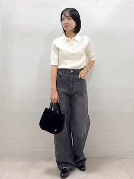「アイテム（ローファー）」を使った、ののさん（レディース・151cm・20代）の秋コーディネート