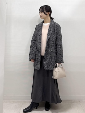 「ROPE' PICNIC（ロペピクニック）のフィブリルマーメイドフレアスカート（スカート）」を使った、ののさん（レディース・151cm・20代）の秋コーディネート