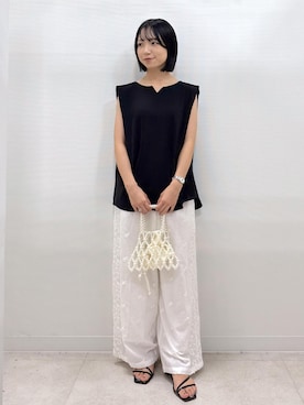 「アイテム（シューズ）」を使った、ののさん（レディース・151cm・20代）の夏コーディネート