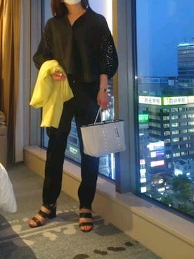「TICCA（ティッカ）のアイテム（トップス）」を使った、yukanjpwさん（レディース・166cm）の夏コーディネート