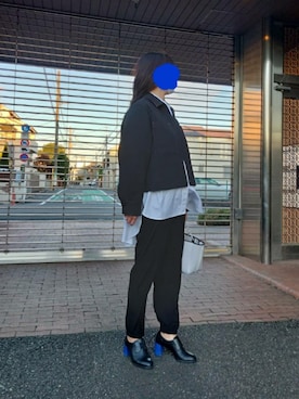 「JOSEPH（ジョセフ）のアイテム（パンツ）」を使った、yukanjpwさん（レディース・166cm）の秋コーディネート