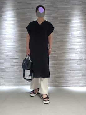 「TICCA（ティッカ）のアイテム（パンツ）」を使った、yukanjpwさん（レディース・166cm）の夏コーディネート