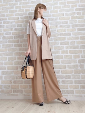 「LE SOUK（ルスーク）のアイテム」を使った、asu＊さん（レディース・155cm）の春コーディネート