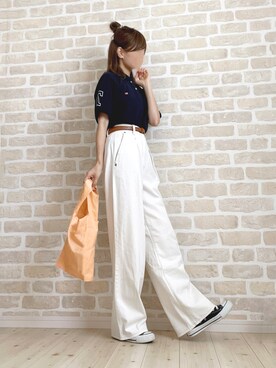 「アツいコーデ全部見せ」｜asu＊さん（レディース・155cm）の夏コーディネート