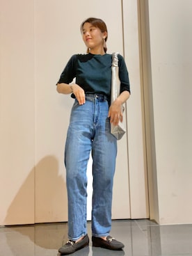 「マムジーンズ」｜Yuriさん（レディース・159cm）の秋コーディネート